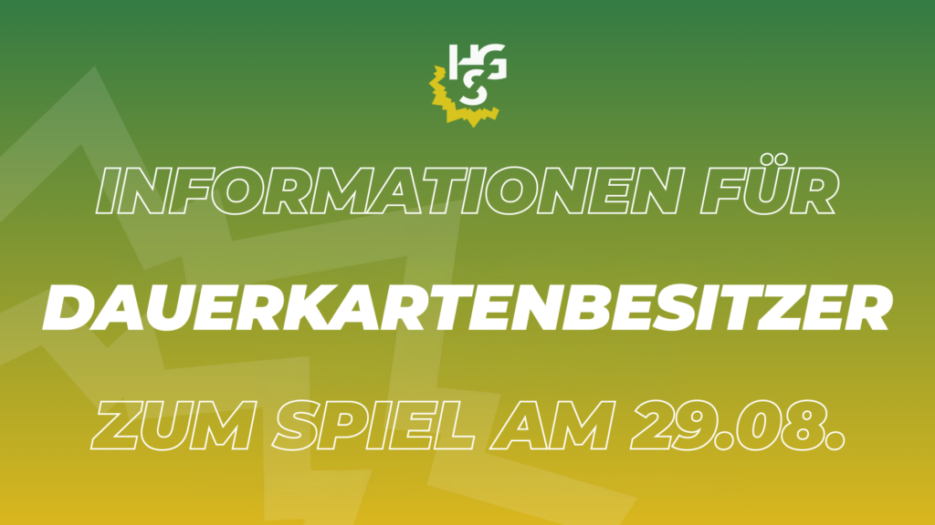 Wichtige Info für Dauerkartenbesitzer